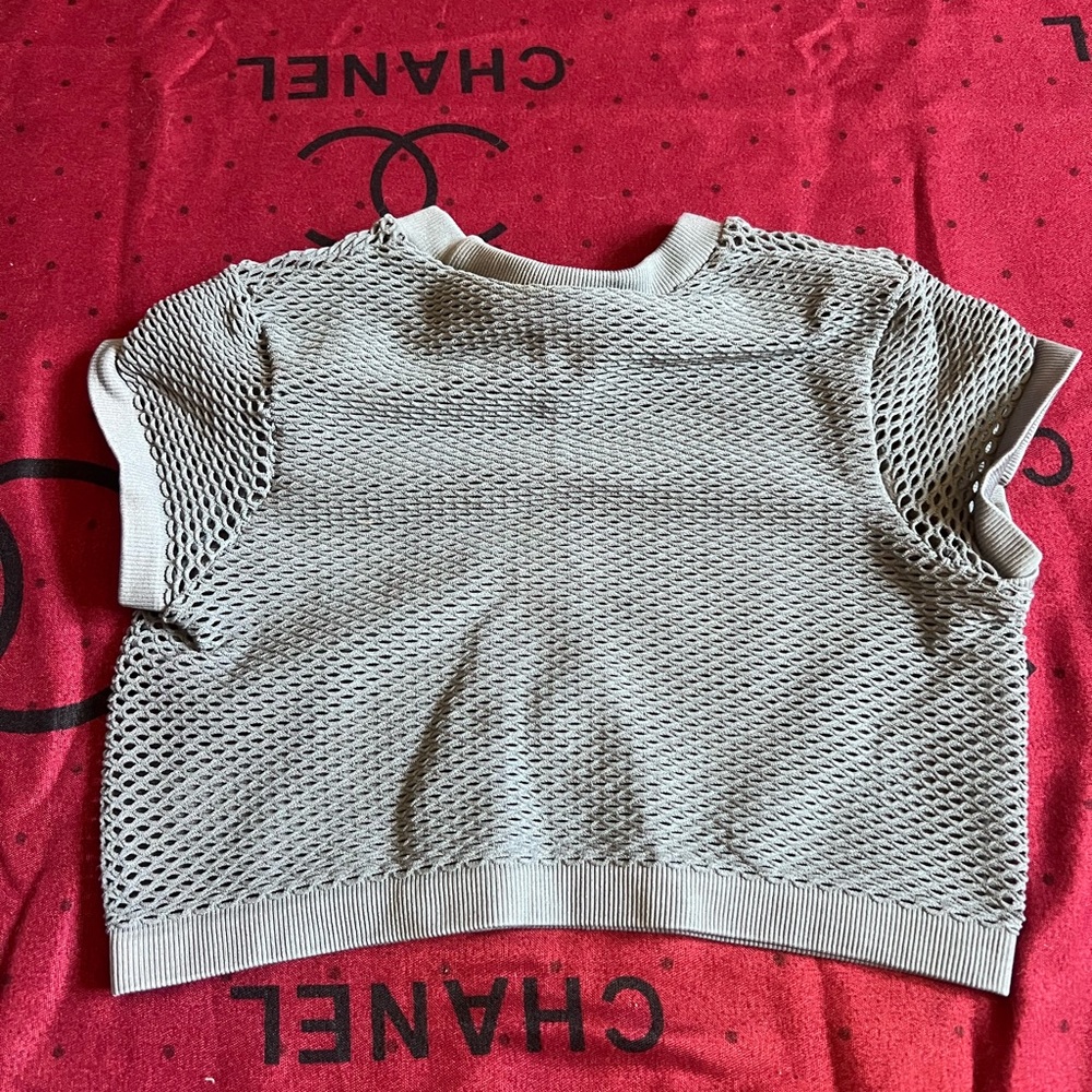 SKIMS mesh baby tee